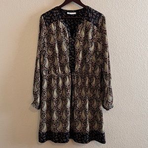 DR2 Paisley Cinch Waist Green Dress Size XL
